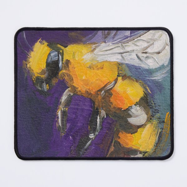 Item preview, Bumblebee On A Flower Oil Painting Print designed and sold by NatalyMak.