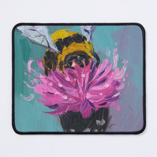 Item preview, Bumblebee On A Flower Oil Painting Print designed and sold by NatalyMak.