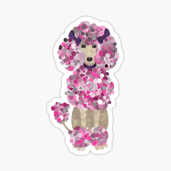 Item preview, Fun Paint Splatter Poodle  designed and sold by k9printart.