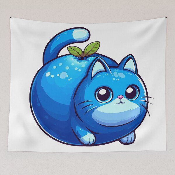 Item preview, Kitty & Blueberry Cute Cat designed and sold by Delidream.