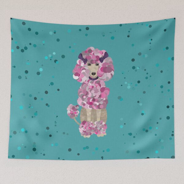 Item preview, Fun Paint Splatter Poodle  designed and sold by k9printart.