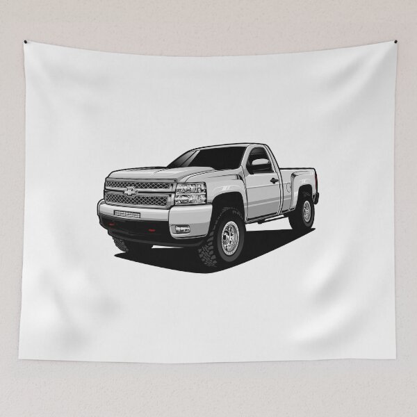 Item preview, 2011 Chevrolet Silverado 1500 White designed and sold by vektoranda.