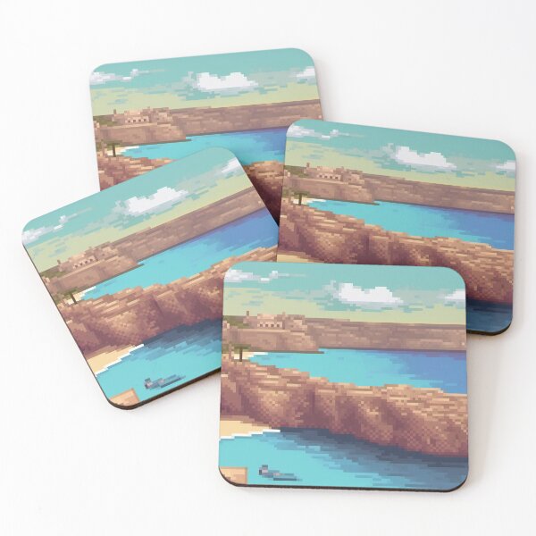 Item preview, Comino Island, Malta - Pixel Art designed and sold by Pixelartshirt.