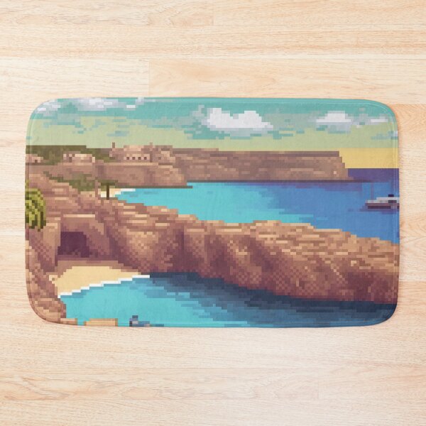 Item preview, Comino Island, Malta - Pixel Art designed and sold by Pixelartshirt.