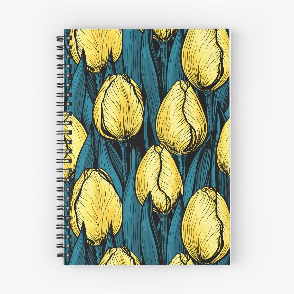 Item preview, Yellow tulips with blue leaves designed and sold by Katerina Mitkova Kirilova.