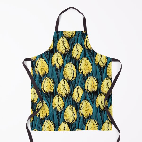 Item preview, Yellow tulips with blue leaves designed and sold by Katerina Mitkova Kirilova.