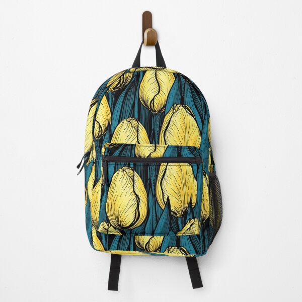 Item preview, Yellow tulips with blue leaves designed and sold by Katerina Mitkova Kirilova.