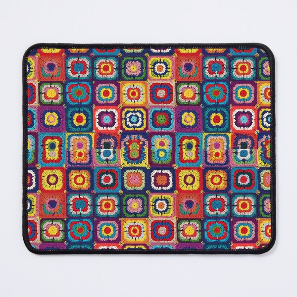 Item preview, Bohemian Multi Colored Granny Square Pattern designed and sold by Myra365Art.