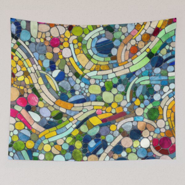 Item preview, Colorful Pebbles Mosaic Art designed and sold by k9printart.