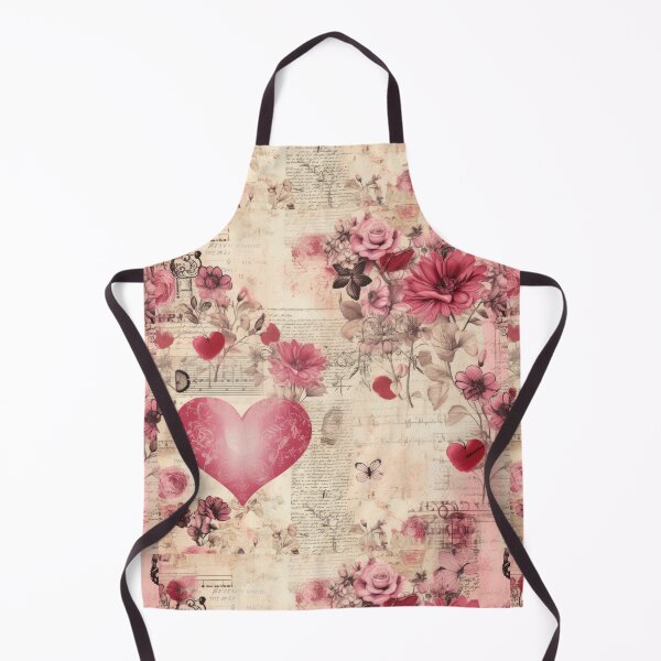 Item preview, Vintage Valentine Pink Hearts & Flowers designed and sold by Sarah Walton.