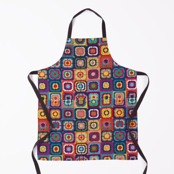 Item preview, Bohemian Multi Colored Granny Square Pattern designed and sold by Myra365Art.