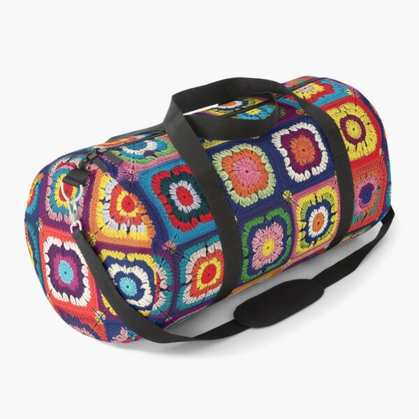 Item preview, Bohemian Multi Colored Granny Square Pattern designed and sold by Myra365Art.