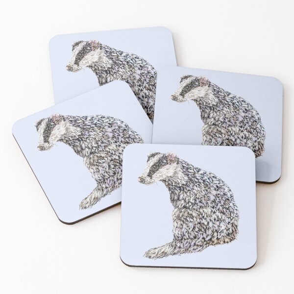 Item preview, Watercolour Badger designed and sold by beccaboyce.