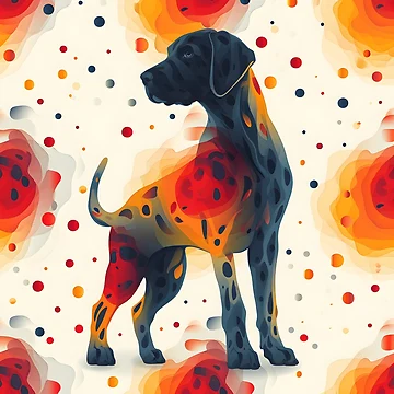 Artwork thumbnail, Dogs Pattern by RiawsShop