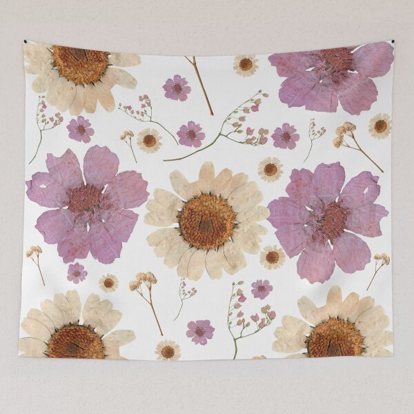 Item preview, Dried Pressed Flowers Pink Purple White Yellow Floral Aesthetic Nature Flower designed and sold by mimiscreativity.