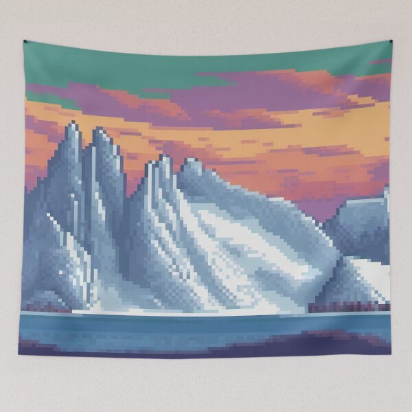 Aperçu de l'œuvre Péninsule Antarctique, Antarctique créée et vendue par Pixelartshirt.