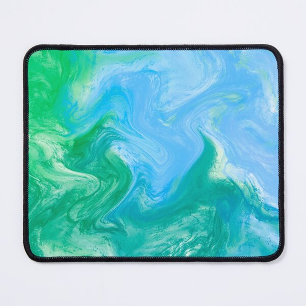 Item preview, Blue, Green, Aqua Tones, Sea Toned Marble Pattern Design designed and sold by theprintedclub.