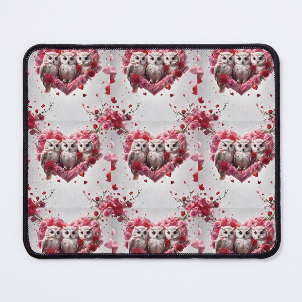 Item preview, Family Owls In Flowers Heart WithTrue Love designed and sold by BotunPeony.