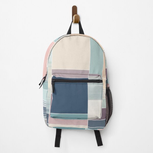 Item preview, big mosaic color block and linier pattern lite pastel tone designed and sold by JangmiHorang.
