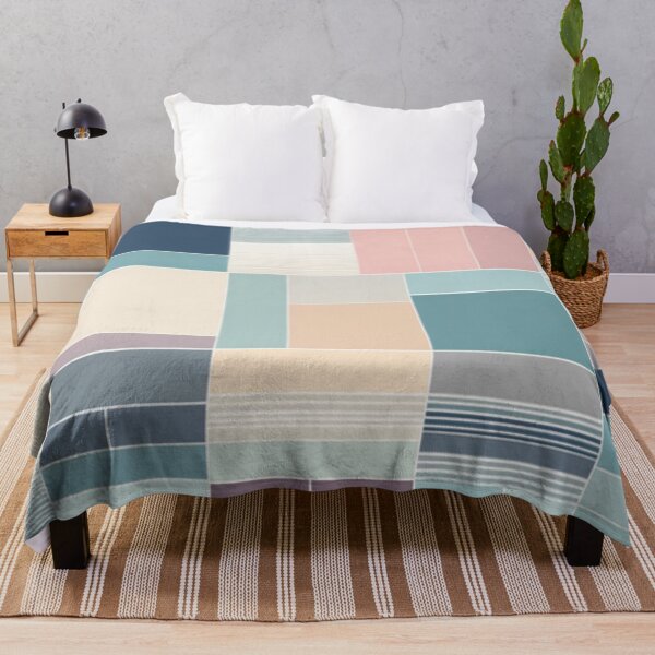 Item preview, big mosaic color block and linier pattern lite pastel tone designed and sold by JangmiHorang.