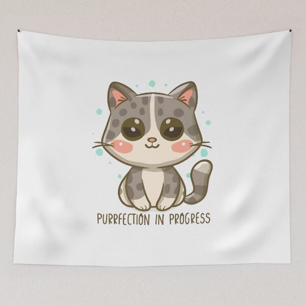 Item preview, Purrfection in Progress designed and sold by Dungeon-Depot.