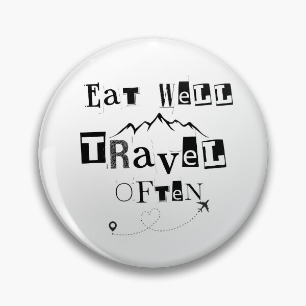 Item preview, Eat Well, Travel Often designed and sold by Inspirely.