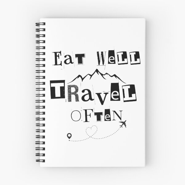 Item preview, Eat Well, Travel Often designed and sold by Inspirely.