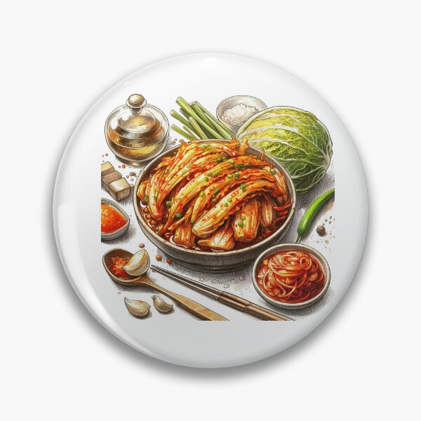 Item preview, "Delicious and beautifully seasoned Napa cabbage kimchi, a specialty of Korea." designed and sold by PaintMeWorld.
