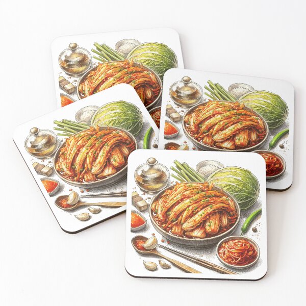 Item preview, "Delicious and beautifully seasoned Napa cabbage kimchi, a specialty of Korea." designed and sold by PaintMeWorld.