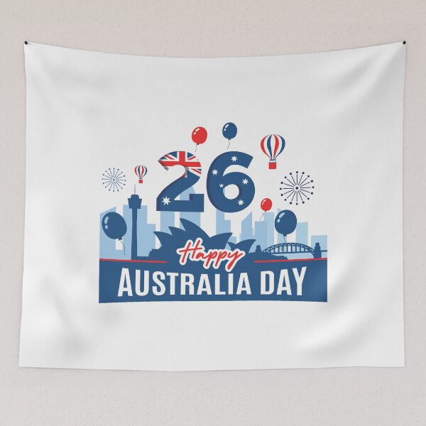 Item preview, Happy Australia Day 26th Jan T-Shirt | Pixelgrafiks designed and sold by PixelGrafiks.