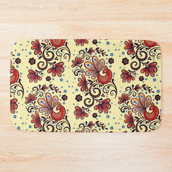 Item preview, Vintage red  bird and spring  flowers designed and sold by Hennagirl.