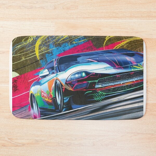 Item preview, Anime-Inspired Drift Car T-shirt: Vibrant Illustration by Shigenori Soejima designed and sold by CAR LIFESTYLE  MAG.
