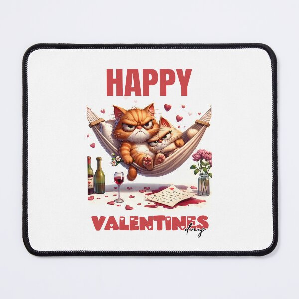 Item preview, Feline Nonchalance: Happy Valentines on the Vine designed and sold by BorczVisuals.