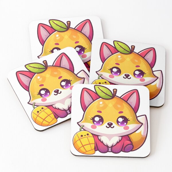 Item preview, Fox and Mango Cute Art designed and sold by Delidream.