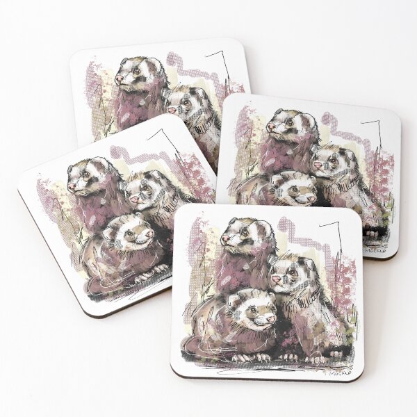 Item preview, Ferrets designed and sold by TraceyMackieArt.