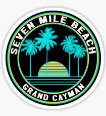 Seven Mile Beach Grand Cayman Inseln Sticker