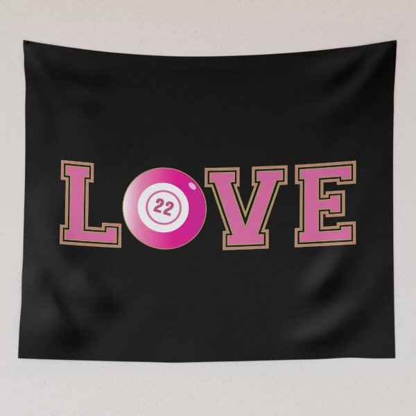 Item preview, Love Bingo Cute Pink Typographic Design designed and sold by CreativeBridge.