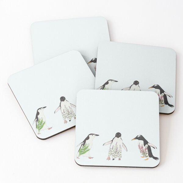 Item preview, Floral Penguins (Pygoscelis) designed and sold by RageMelon.