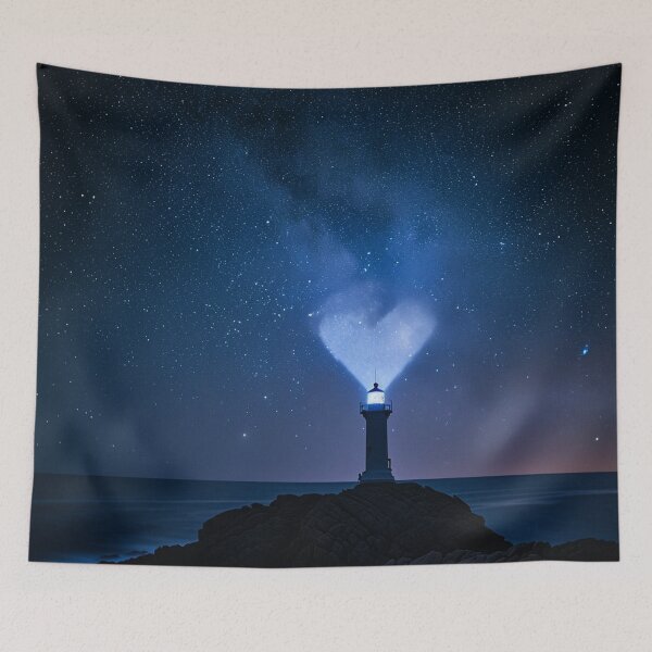 Item preview, Beacon of Affection: A Lighthouse's Heart Amidst the Stars designed and sold by dungeonwarriors.