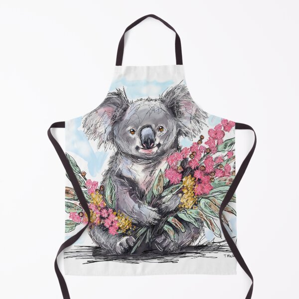 Item preview, Koala with Australian Natives Bouquet designed and sold by TraceyMackieArt.