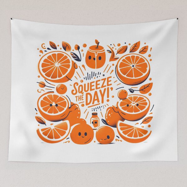 Item preview, Orange: Squeeze the day! designed and sold by Dungeon-Depot.