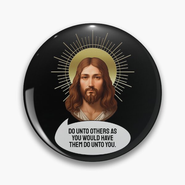 Item preview, Jesus head with wise message designed and sold by HarridanCreates.