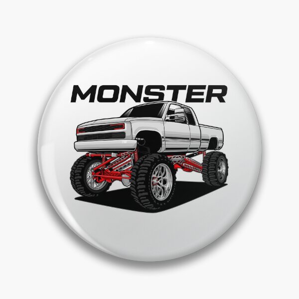Item preview, Truck Monster White designed and sold by vektoranda.