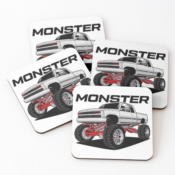 Item preview, Truck Monster White designed and sold by vektoranda.