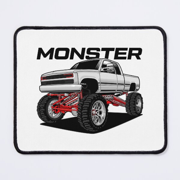 Item preview, Truck Monster White designed and sold by vektoranda.