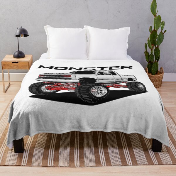 Item preview, Truck Monster White designed and sold by vektoranda.