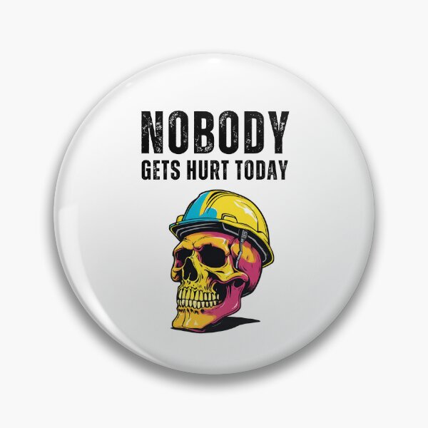 Item preview, Blue Collar Worker Skull in Hard Hat designed and sold by gillys.