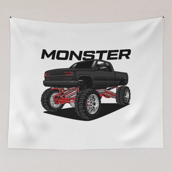 Item preview, Truck Monster Black designed and sold by vektoranda.