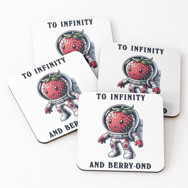 Item preview, Strawberry Astronaut Space Infinity Cartoon Styled designed and sold by CosyTeal.