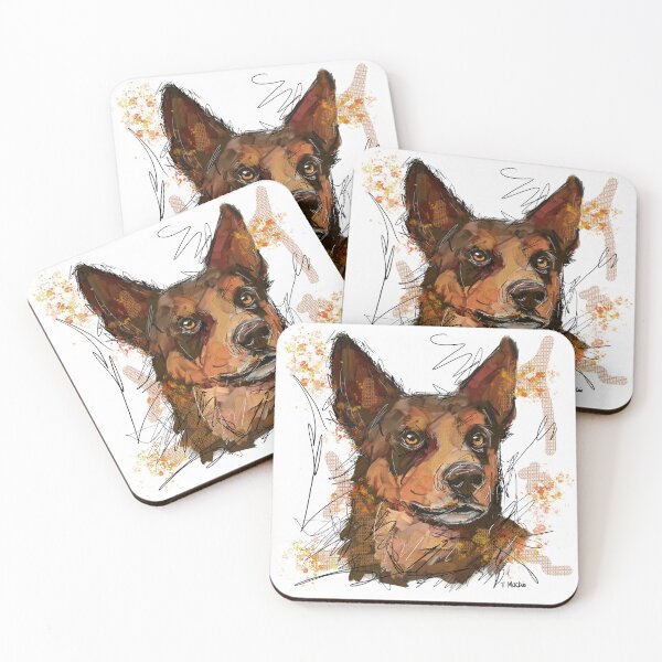 Item preview, Brown and Tan Kelpie designed and sold by TraceyMackieArt.